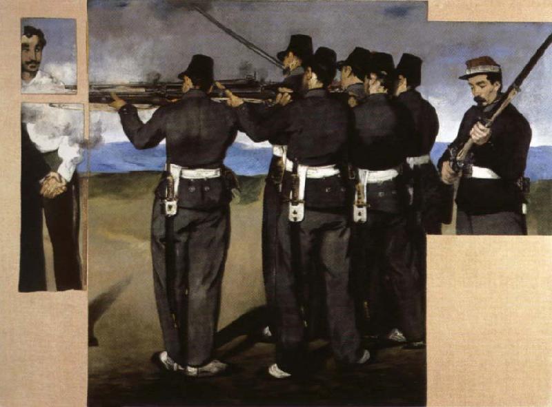 Edouard Manet The Execution of  Maximillian Sweden oil painting art